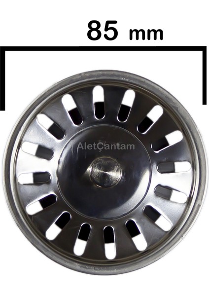 Çöpmak Büyük Mutfak Evye Lavabo Sifonu - Paslanmaz Süzgeç (Taşmalı) modelleri