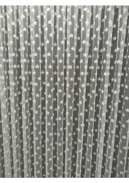Yıldız Desenli Tül Perde 1x3 Sık Pileli indirimleri