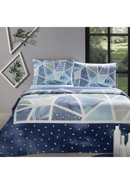 Natural Patch Tek Kişilik Pike Takımı Mavi