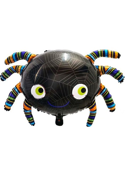 Cadılar Bayramı Halloween Örümcek Şeklinde Folyo Balon 88 x 55 cm