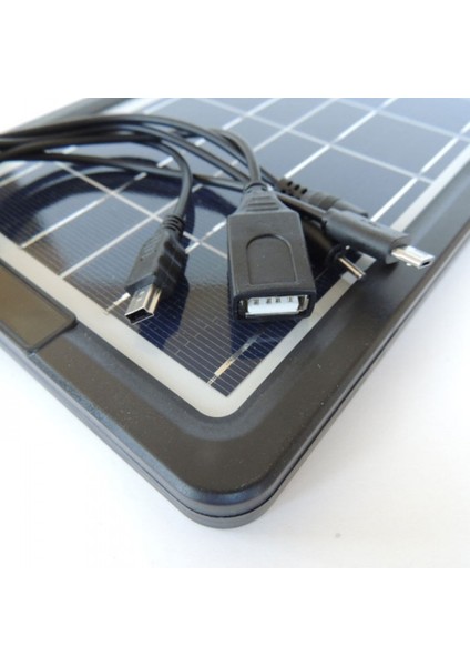 Mini Polikristal Solar Güneş Paneli Şarj Cihazı USB Power Bank