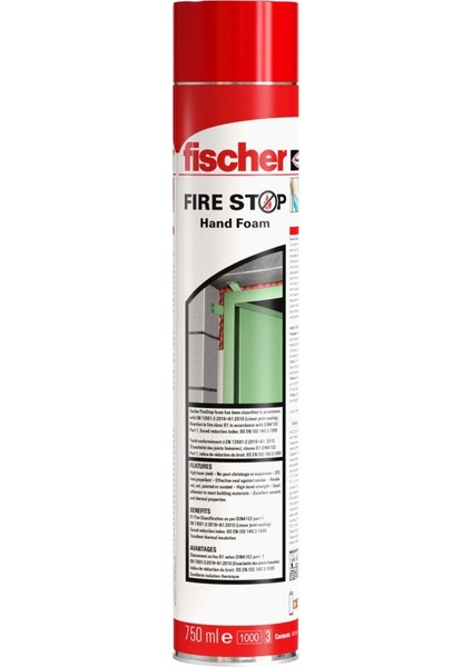 Fire Stop Poliüretan Pu Yangın Köpüğü 750 ml