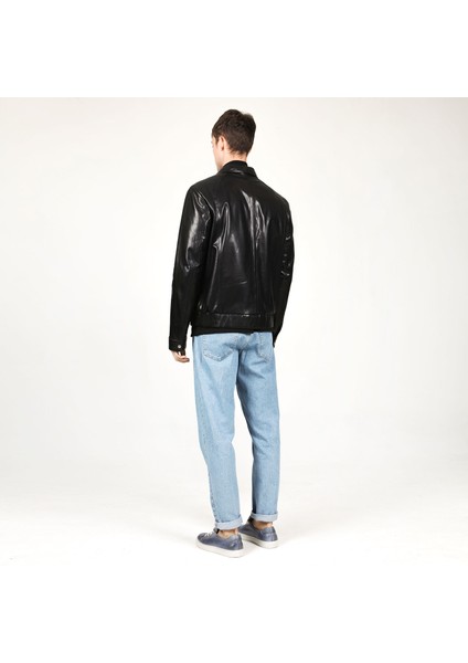 E-1093 Vejetal Büyük Beden Gerçek Deri Erkek Mont indirimleri