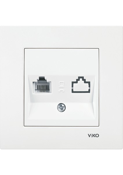 Karre Numeris Telefon Prizi - Beyaz (RJ11) (Çerçeve Hariç) 90967013