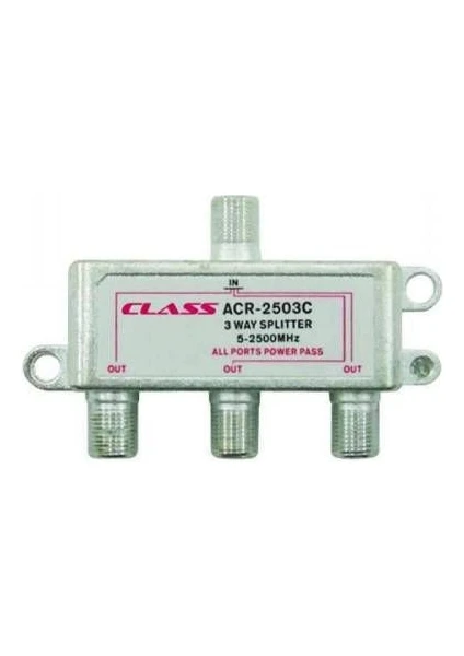 Acr2503C 1 Giris 3 Çıkıs Kablo Tv Uydu Anten Çoklayıcı 3'lü Splitter Üçlü Splitter