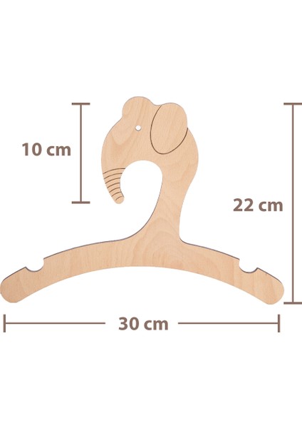 Bebek Fil Kıyafet Askısı 2 Adet