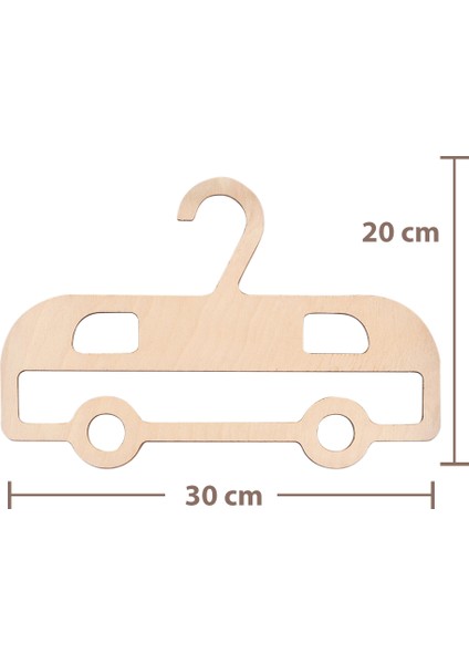 Bebek Otobüs Kıyafet Askı 2 Adet