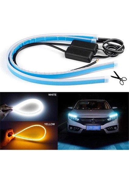 Far Üstü Kayar LED Audi Tip Sinyalli, 60CM