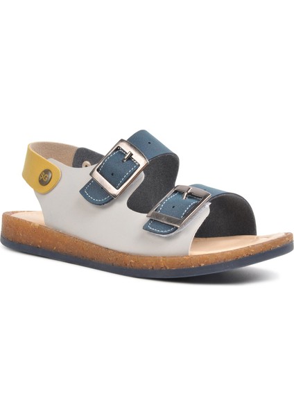 006 Lacivert-Bej-Hardal Comfort Erkek Çocuk Sandalet fırsatları