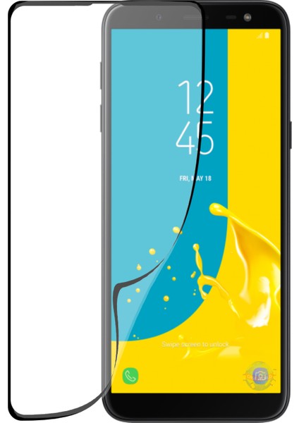 Caseworld Samsung Galaxy J6 Fiber Nano Tam Kaplayan Ekran Koruyucu Esnek Cam