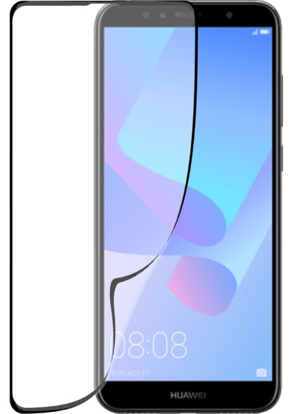 Caseworld Huawei Y6 2018 Fiber Nano Tam Kaplayan Ekran Koruyucu Esnek Cam