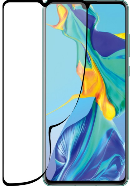 Caseworld Huawei P30 Fiber Nano Tam Kaplayan Ekran Koruyucu Esnek Cam