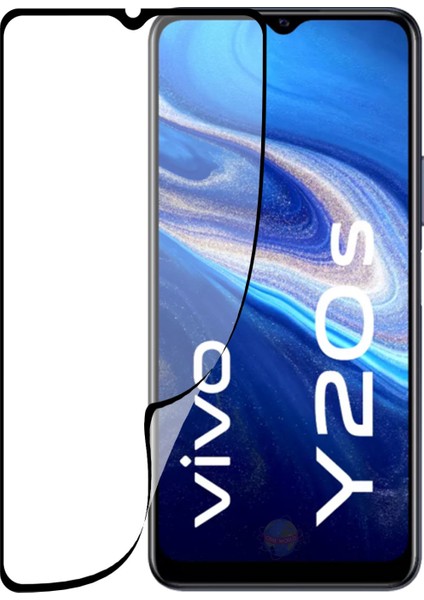 Caseworld Vivo Y20S Fiber Nano Tam Kaplayan Ekran Koruyucu Cam