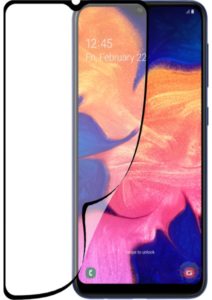 Caseworld Samsung Galaxy A10 Fiber Nano Tam Kaplayan Ekran Koruyucu Esnek Cam