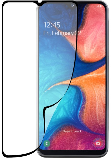 Caseworld Samsung Galaxy A20 Fiber Nano Tam Kaplayan Ekran Koruyucu Esnek Cam