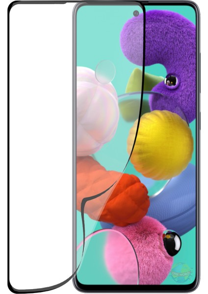 Caseworld Samsung Galaxy A51 Fiber Nano Tam Kaplayan Ekran Koruyucu Esnek Cam