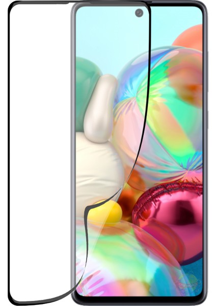 Caseworld Samsung Galaxy A71 Fiber Nano Tam Kaplayan Ekran Koruyucu Esnek Cam