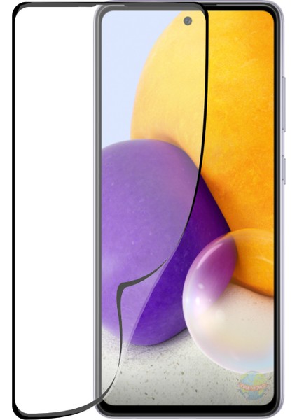 Caseworld Samsung Galaxy A72 Fiber Nano Tam Kaplayan Ekran Koruyucu Esnek Cam