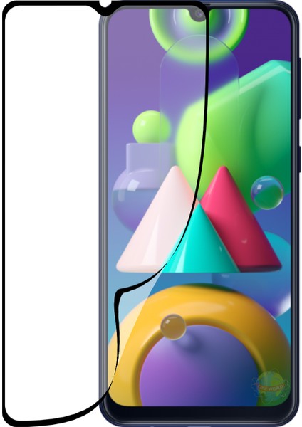 Caseworld Samsung Galaxy M21 Fiber Nano Tam Kaplayan Ekran Koruyucu Esnek Cam