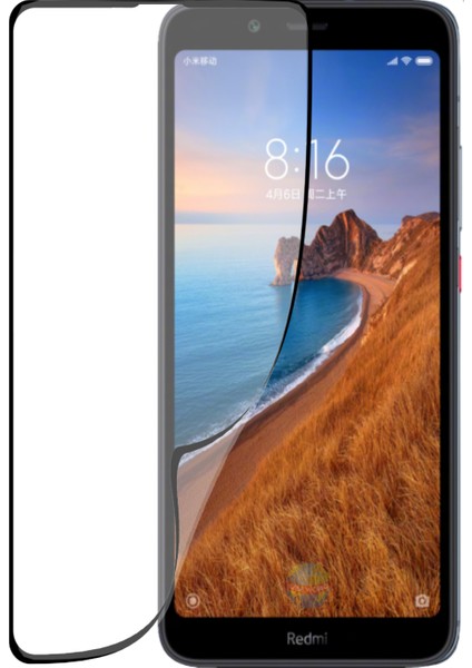 Caseworld Xiaomi Redmi 7A Fiber Nano Tam Kaplayan Ekran Koruyucu Esnek Cam