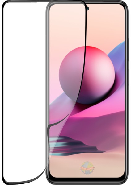 Caseworld Xiaomi Redmi Note 10S Fiber Nano Tam Kaplayan Ekran Koruyucu Cam
