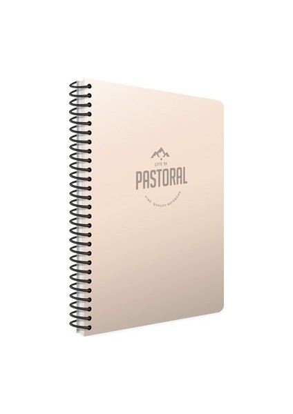 Pastoral A4 Çizgili Spiralli Plastik Kapaklı Defter 160 Yaprak