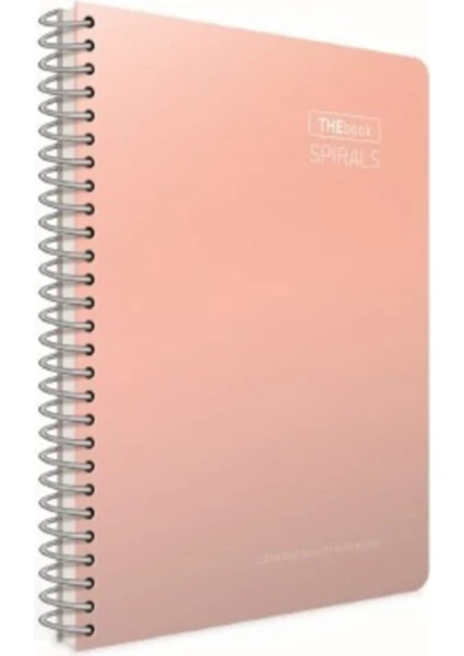 Thebook Kareli Spiralli Sert Kapaklı Defter 17 x 24 cm 140 Yaprak