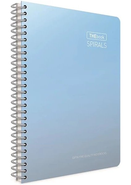 Thebook Kareli Spiralli Sert Kapaklı Defter 17 x 24 cm 100 Yaprak