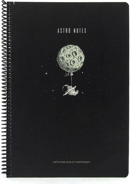 Astro Notes A4 Kareli Spiralli Karton Kapaklı Defter 100 Yaprak