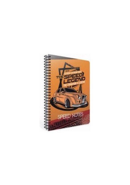 Speed Notes A4 Çizgili Spiralli Karton Kapaklı Defter 80 Yaprak