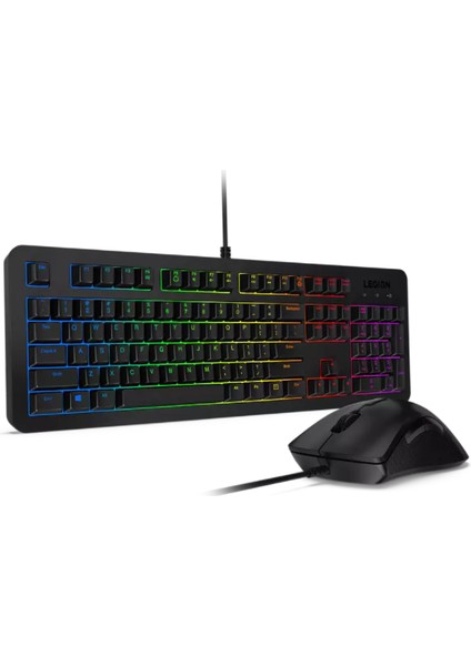 Legion KM300 8000 DPI Makrolu Rgb Oyuncu Klavye ve Mouse Set Siyah GX30Z66778