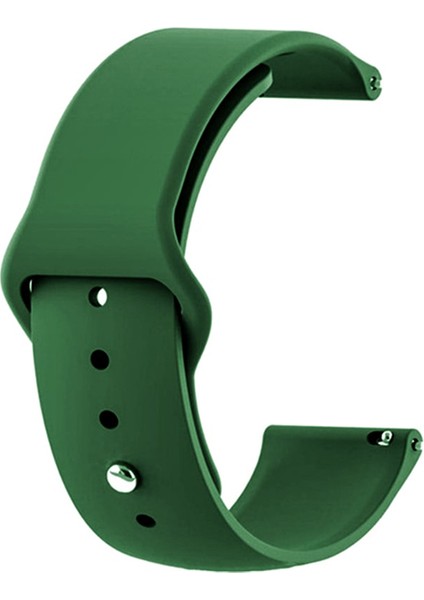 Google Ticwatch S2 Wear Os Kordon Klasik Silikon Krd 11 Koyu Yeşil
