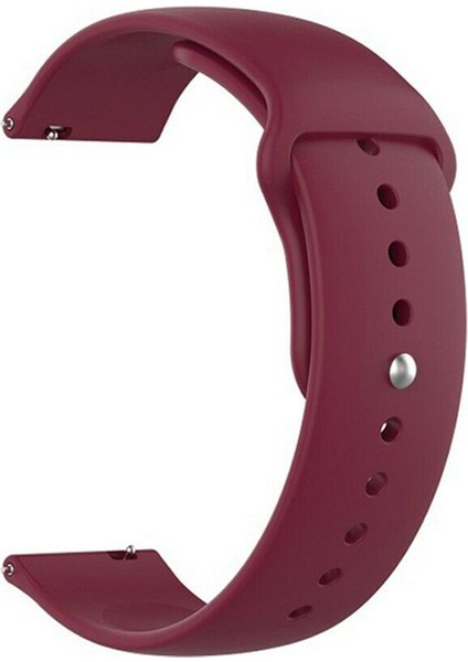 Huawei Watch 3 Classic Kordon Klasik Silikon Krd 11 Mürdüm