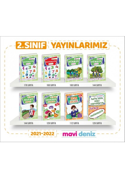 Mavi Deniz Yayınları 2. Sınıf Etkinliklerle Çalışma Yaprakları Set