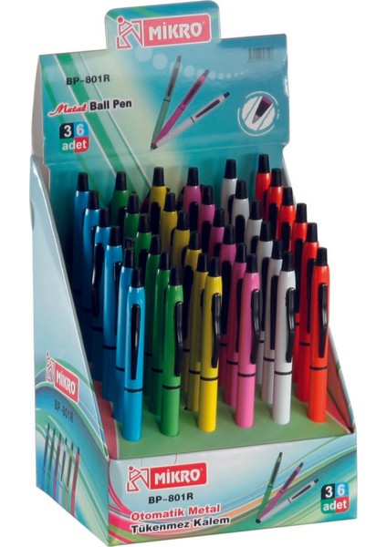 BP801R-36 Metal Tükenmez Kalem