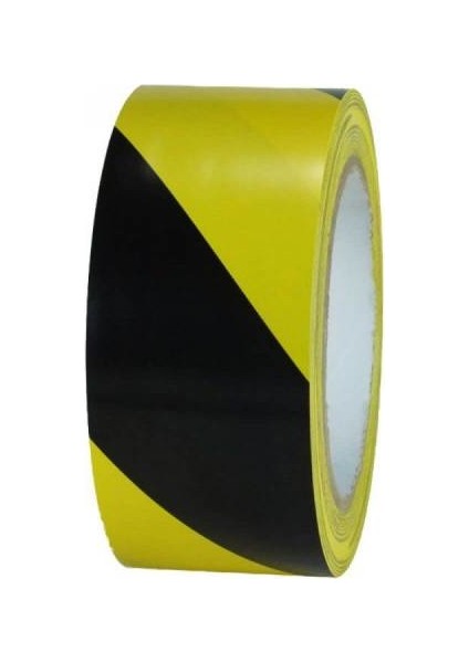 30 mt x 50 mm Yer Işaretleme Bandı Sarı-Siyah