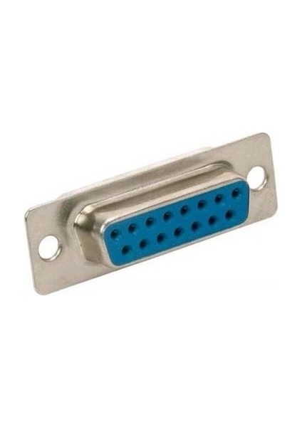 15 Pin 2 Sıra Dişi Konnektör+Kapak