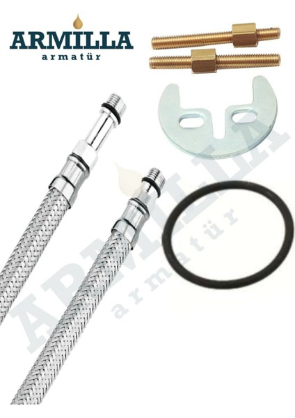 Siyah Gold Balık Sırtı Borulu Banyo Lavabo Musluğu Bataryası indirimleri