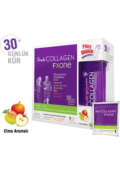 Fxone Takviye Edici Gıda Elma Aromalı 30 x 13 gr - Toz Saşe