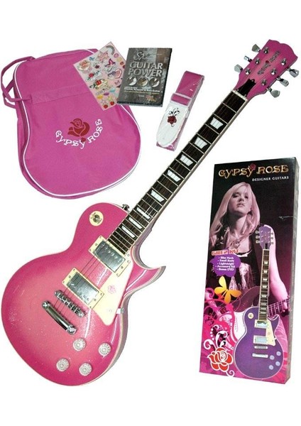 Elektro Gitar Gypsy Rose Set (Gıgbag, Strap, Stıck