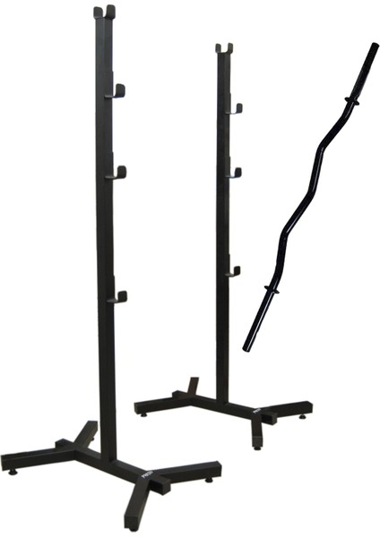 Bnc-01 Bench Press Squat Halter Standı Sehpası + Z Bar