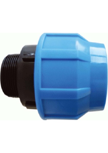 63 mm x 2" Kaplin Dıştan Dişli Erkek Adaptör