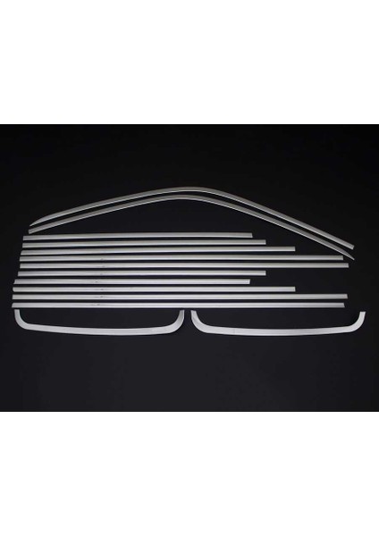 VW T5 Transporter Krom Cam Çerçevesi 14 Parça Tek Sürgü Uzun Şase 2003-2010 Arası
