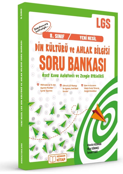 Kesman Kitap Yeni Nesil Lgs Din Kültürü ve Ahlak Bilgisi Soru Bankası