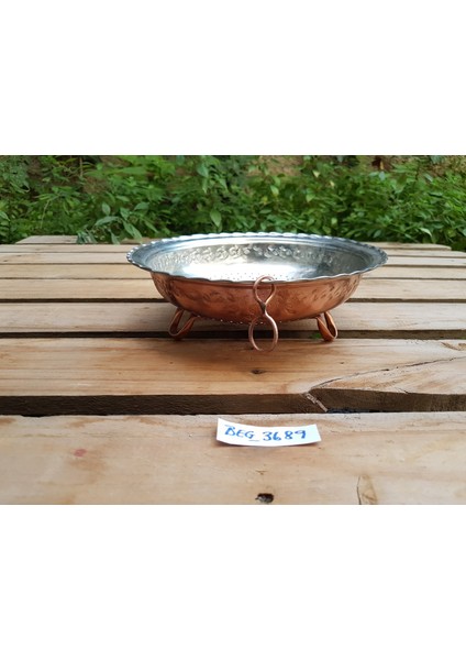 Dövme Bakır Pirinç Ilistiri Kevgiri Süzgeci Çap=22 cm BEG_3689