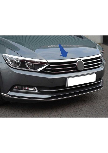 OMSA VW Passat B8 Krom Ön Panjur Far Üstü Çıta 2015-2019 Arası