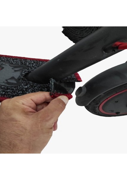 Elektrikli Scooter Aksesuar Happrun E9 Için Koruyucu Wolf Baskılı Paspas