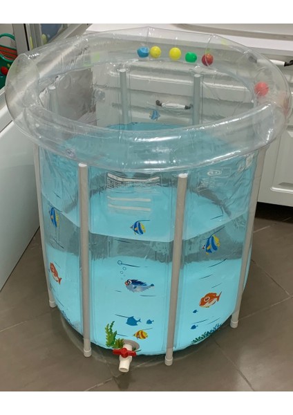 Bebek Aktivite Şişme Havuz Mavi Simitli Set indirimleri