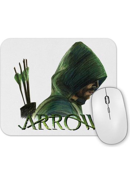 Green Arrow Mouse Pad