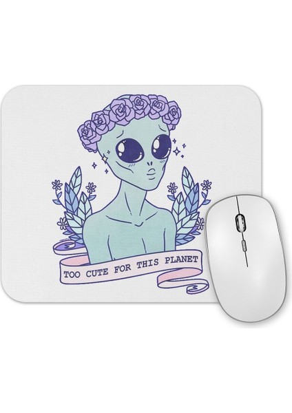 Cute Alien Uzaylı Mouse Pad